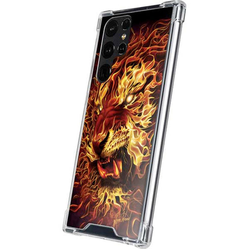 Fire Tiger by Tom Wood Galaxy S24 Ultra Clear Case