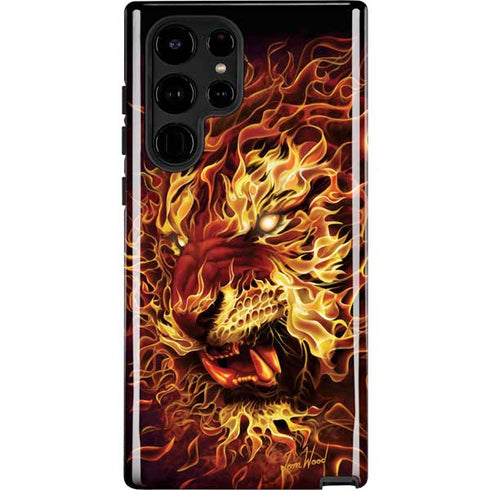 Fire Tiger by Tom Wood Galaxy S24 Ultra Impact Case