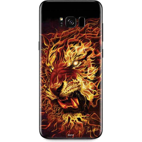 Tom Wood Fire Tiger Galaxy S8 Plus Skin