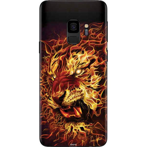 Tom Wood Fire Tiger Galaxy S9 Skin