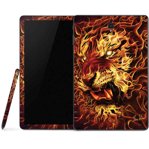 Tom Wood Fire Tiger Samsung Galaxy Tab Skin