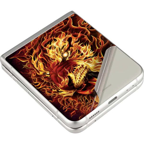 Tom Wood Fire Tiger Galaxy Z Flip3 5G Skin