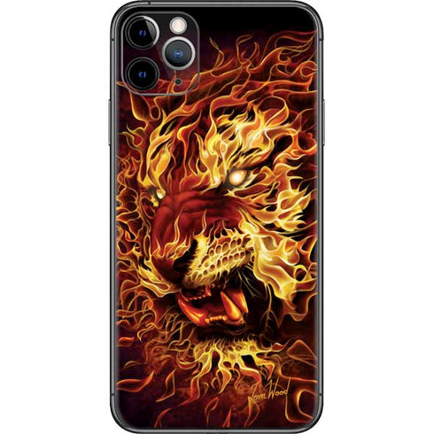 Tom Wood Fire Tiger iPhone 11 Pro Max Skin