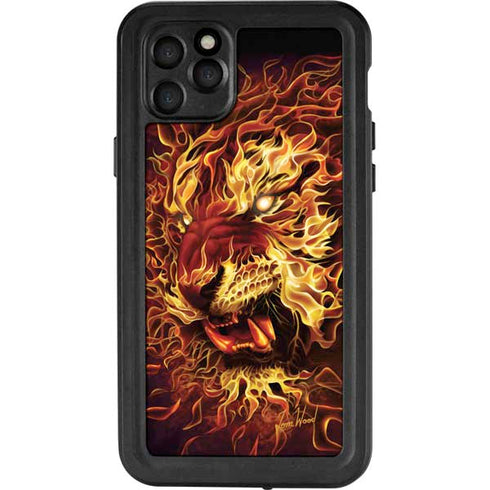 Tom Wood Fire Tiger iPhone 11 Pro Max Waterproof Case