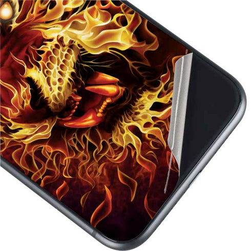 Tom Wood Fire Tiger iPhone 11 Skin