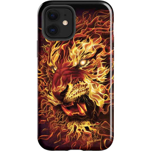 Tom Wood Fire Tiger iPhone 12 Impact Case