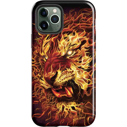 Tom Wood Fire Tiger iPhone 12 Pro Impact Case