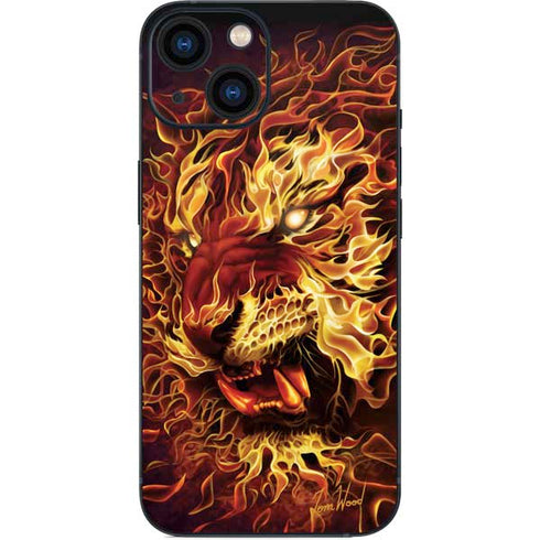 Tom Wood Fire Tiger iPhone 13 Mini Skin