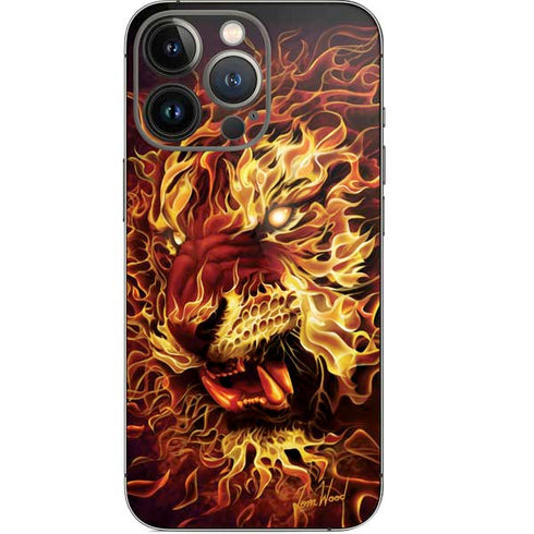 Tom Wood Fire Tiger iPhone 13 Pro Skin