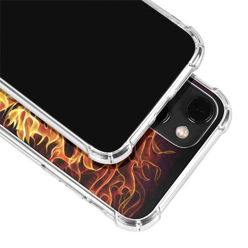 Tom Wood Fire Tiger iPhone 14 Plus Clear Case
