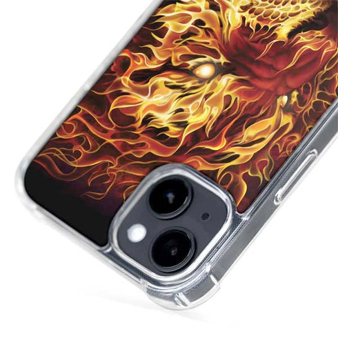 Tom Wood Fire Tiger iPhone 14 Plus MagSafe Case