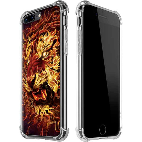 Fire Tiger by Tom Wood iPhone 7/8 Plus Clear Case