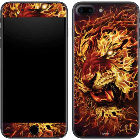 Tom Wood Fire Tiger iPhone 8 Plus Skin