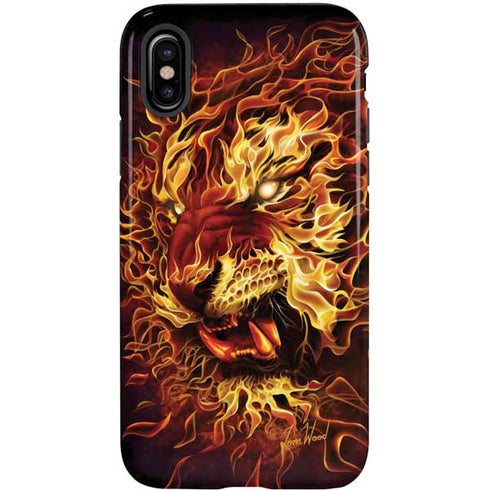 Tom Wood Fire Tiger iPhone X Pro Case