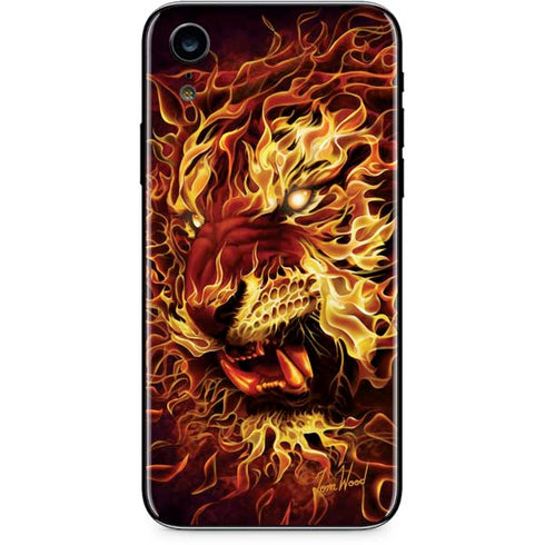 Tom Wood Fire Tiger iPhone XR Skin
