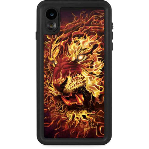 Tom Wood Fire Tiger iPhone XR Waterproof Case