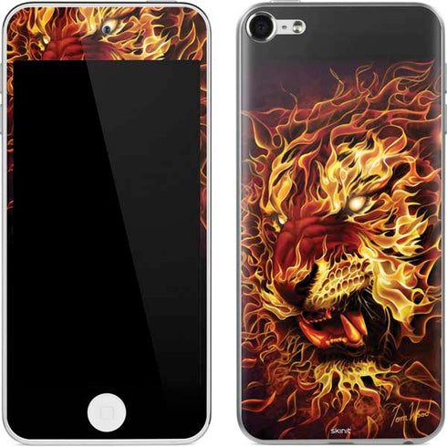 Tom Wood Fire Tiger Apple iPod Skin