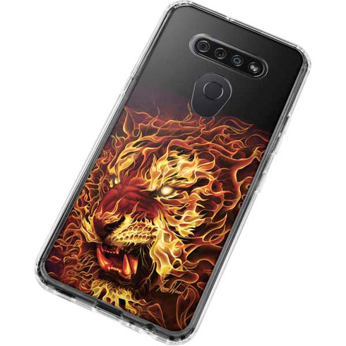 Fire Tiger by Tom Wood LG K51/Q51 Clear Case