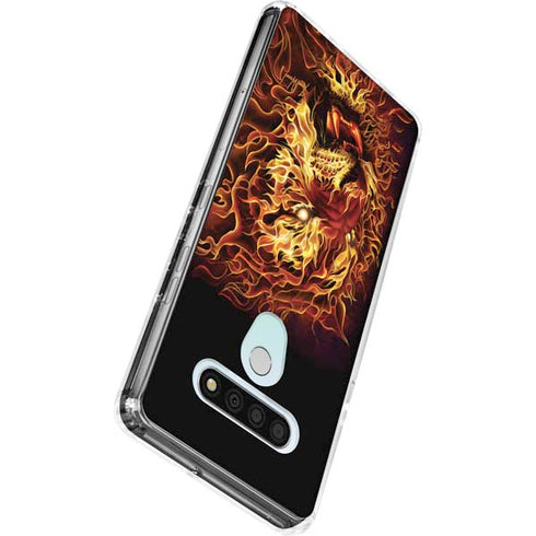 Fire Tiger by Tom Wood LG Stylo 6 Clear Case