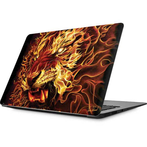 Tom Wood Fire Tiger Apple MacBook Skin
