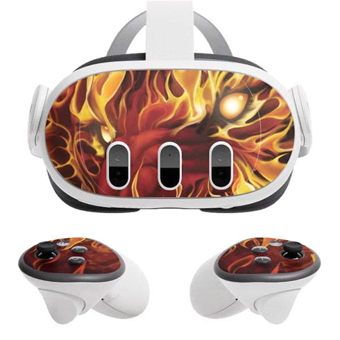 Fire Tiger by Tom Wood Meta Quest 3 Skin