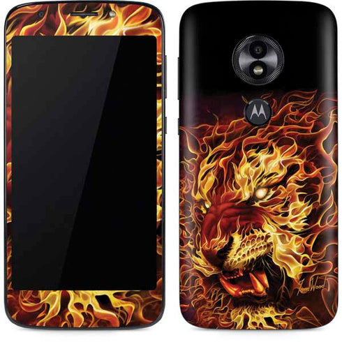 Tom Wood Fire Tiger Moto E5 Play Skin