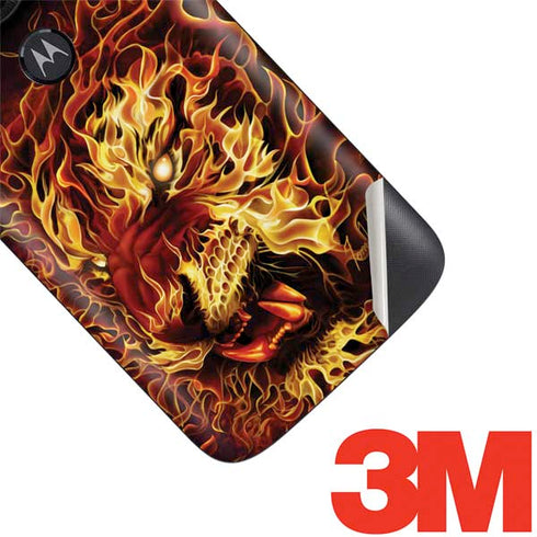 Tom Wood Fire Tiger Moto E5 Play Skin