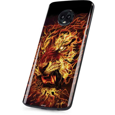 Tom Wood Fire Tiger Moto G6 Skin