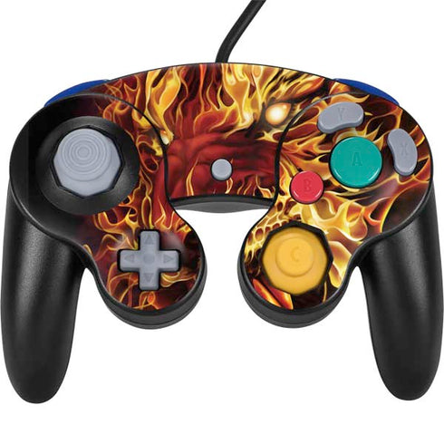 Tom Wood Fire Tiger Nintendo GameCube Controller Skin