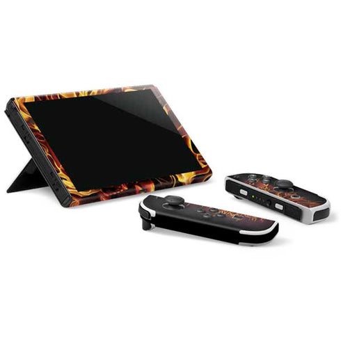 Tom Wood Fire Tiger Nintendo Switch OLED (2021) Skin