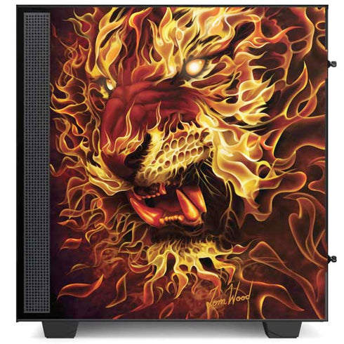 Tom Wood Fire Tiger NZXT H510 Compact ATX Mid-Tower Case Skin