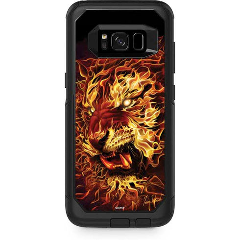 Tom Wood Fire Tiger Otterbox Commuter Galaxy Skin
