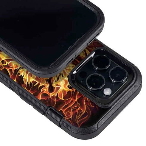 Fire Tiger by Tom Wood Otterbox Defender iPhone Skin