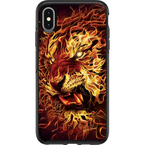 Tom Wood Fire Tiger Otterbox Symmetry iPhone Skin