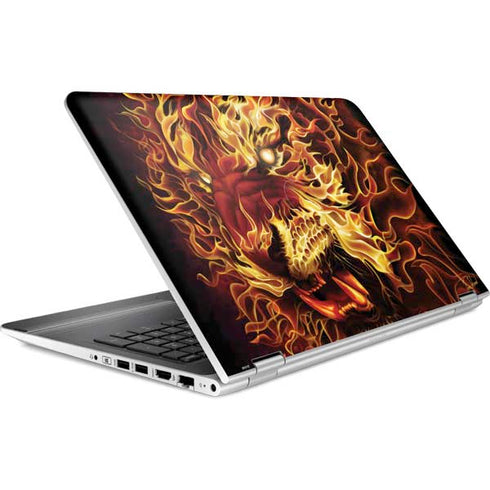 Tom Wood Fire Tiger HP Pavilion Skin