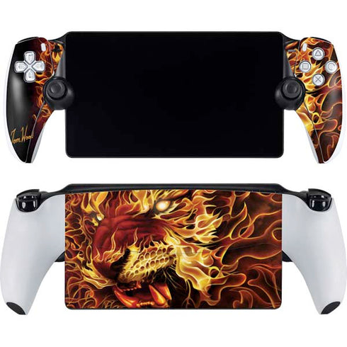 Fire Tiger by Tom Wood PlayStation Portal Remote Player Skin