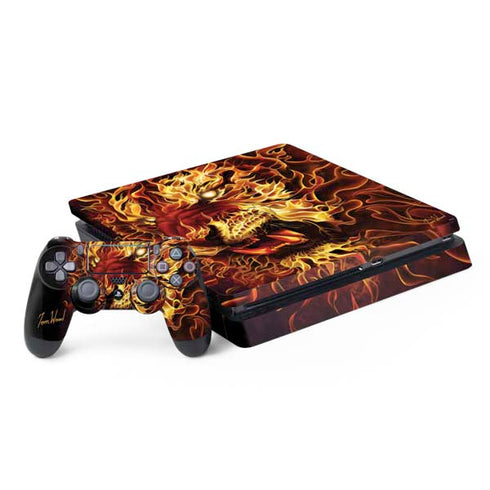 Tom Wood Fire Tiger PS4 Slim Bundle Skin