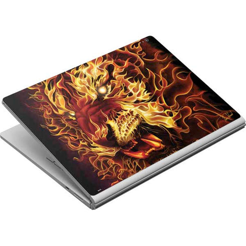 Tom Wood Fire Tiger Surface Book Skin