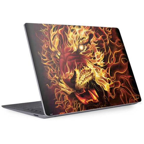 Tom Wood Fire Tiger Surface Laptop 3 13.5in Skin