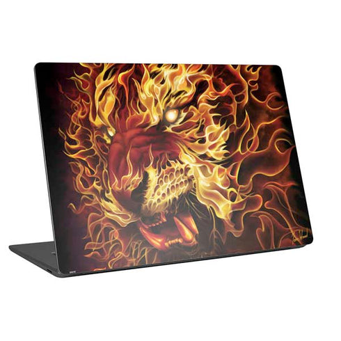 Tom Wood Fire Tiger Universal Laptop 16.6in (13.4 x 9.7in) Skin