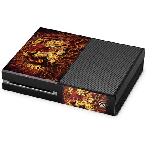 Tom Wood Fire Tiger Xbox One Console Skin