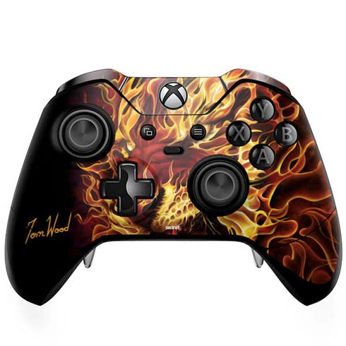 Tom Wood Fire Tiger Xbox One Elite Controller Skin