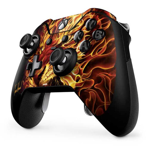 Tom Wood Fire Tiger Xbox One Elite Controller Skin