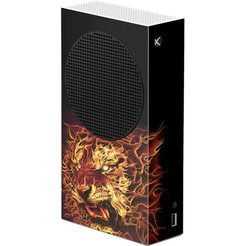 Tom Wood Fire Tiger Xbox Series S Console Skin