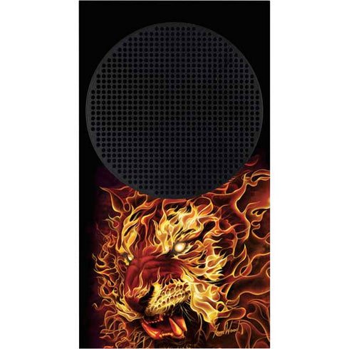 Tom Wood Fire Tiger Xbox Series S Console Skin