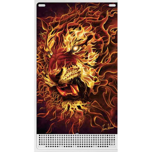 Tom Wood Fire Tiger Xbox Series S Console Skin