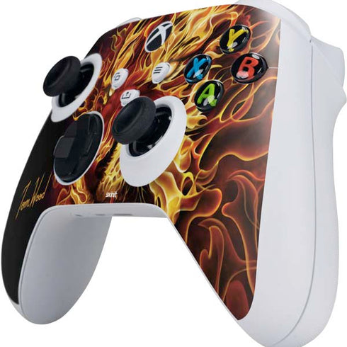 Tom Wood Fire Tiger Xbox Series S Controller Skin