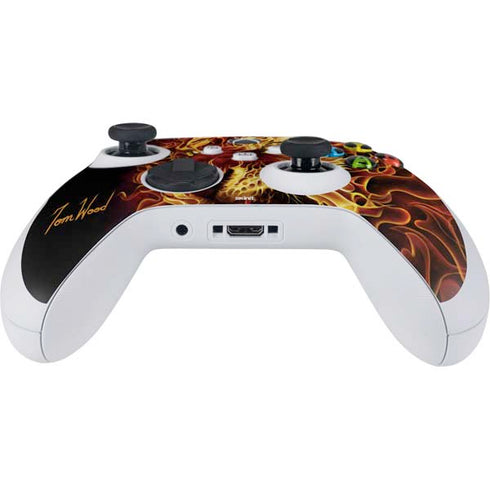 Tom Wood Fire Tiger Xbox Series S Controller Skin