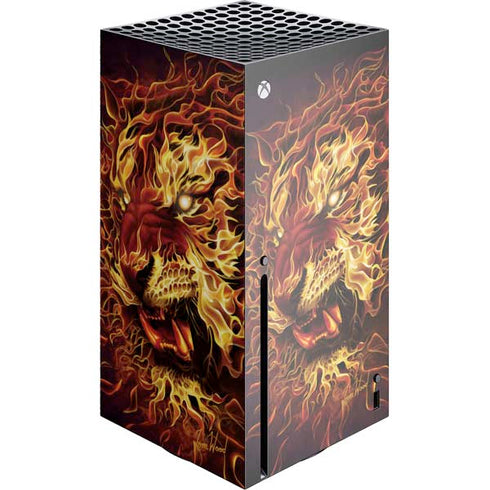 Tom Wood Fire Tiger Xbox Series X Console Skin