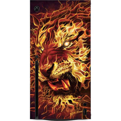 Tom Wood Fire Tiger Xbox Series X Console Skin